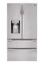Stainless steel French door refrigerator