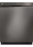 Black stainless steel built-in dishwasher