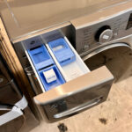 Graphite steel front load washer