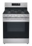 Stainless steel single oven gas range