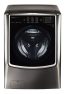 Black stainless steel front load washer
