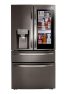 Black stainless steel French door refrigerator