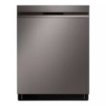Black stainless steel dishwasher