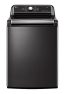 Black stainless steel large capacity top load washer