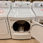White electric dryer